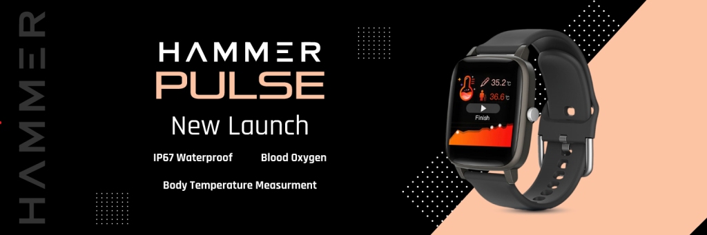 Hammer Pulse Smart Watch for Body Temperature